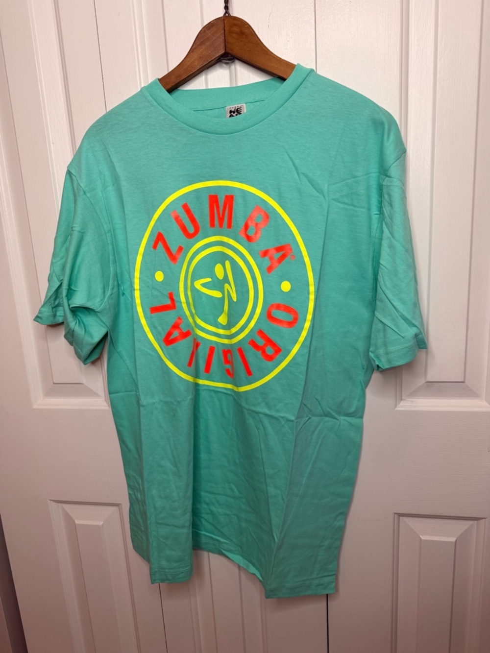 Zumba Fitness Teal Crewneck Graphic Tee